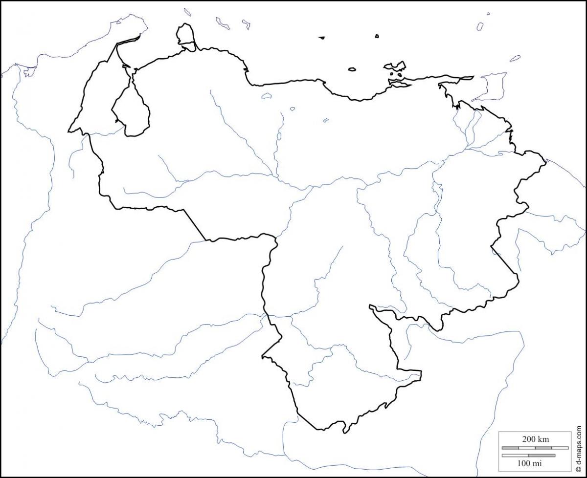 βενεζουέλα κενό χάρτη