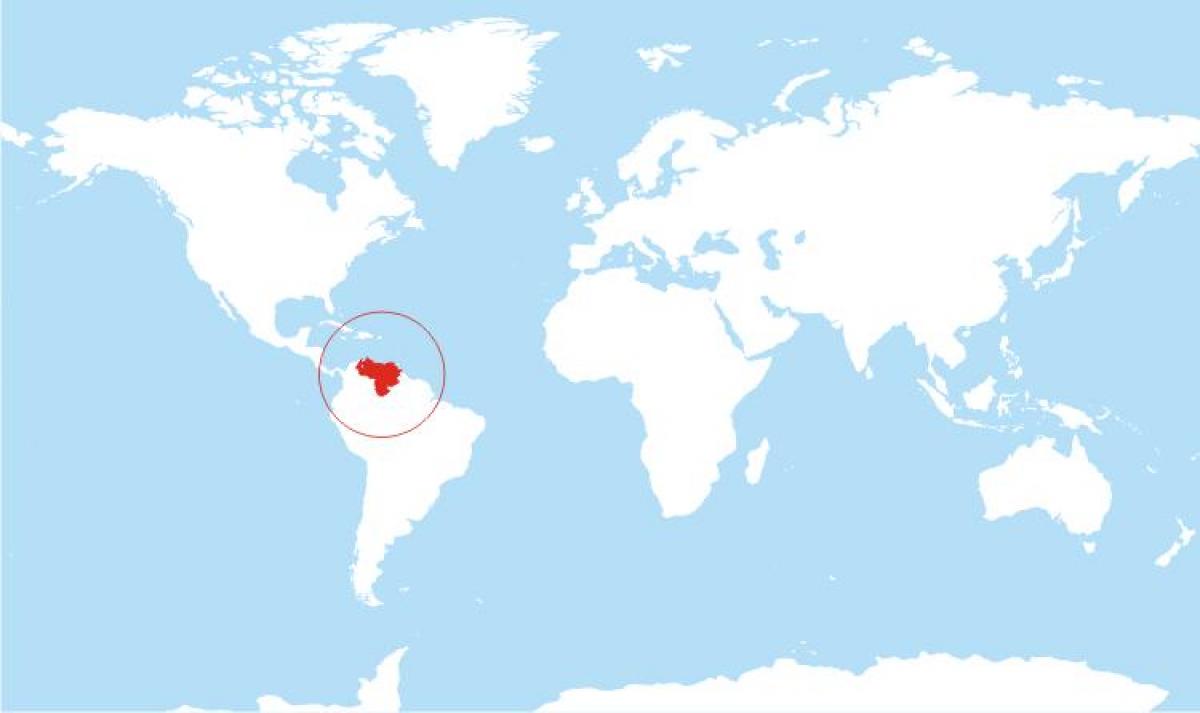 χάρτης της βενεζουέλας θέση στον κόσμο