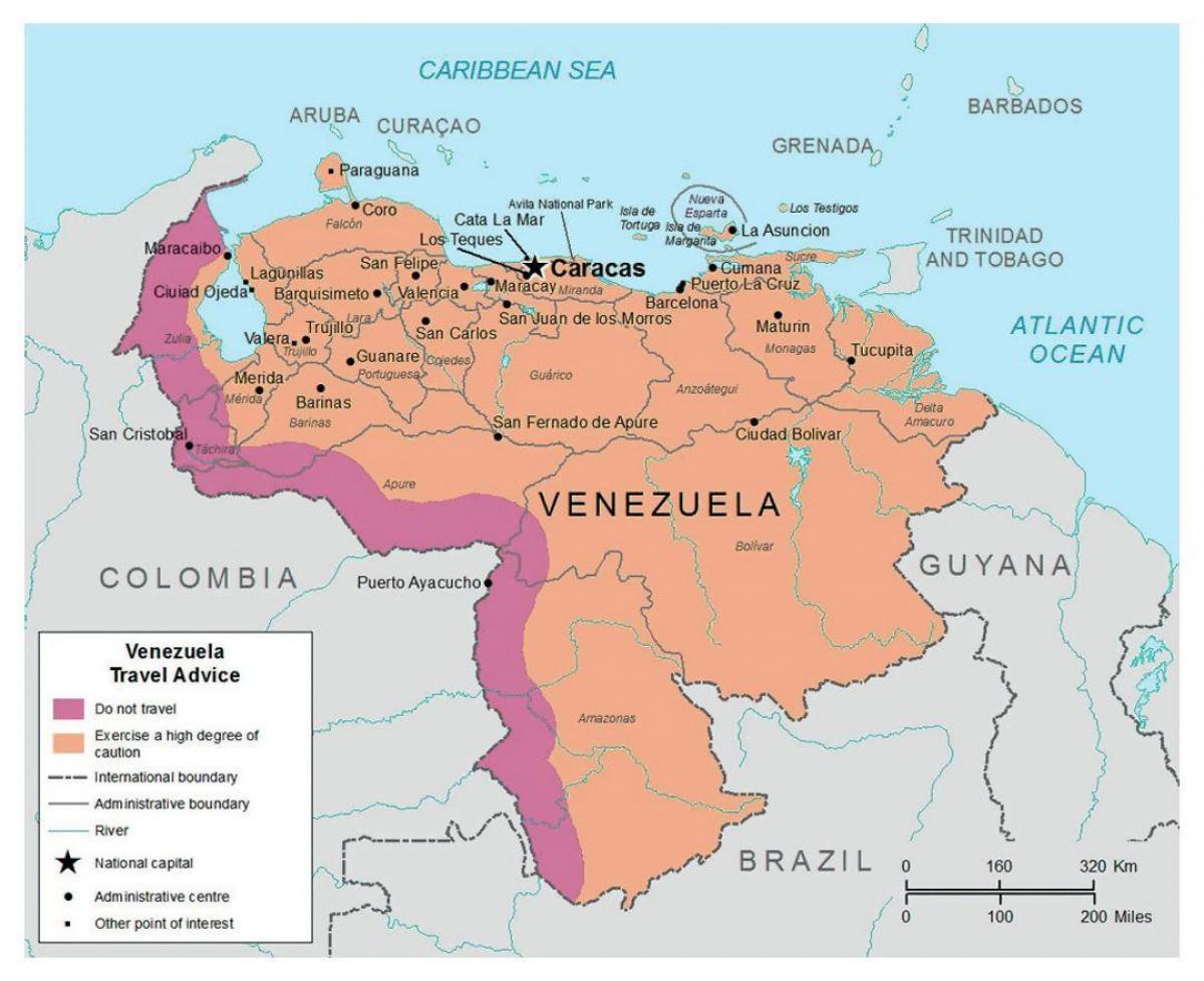 η βενεζουέλα στο χάρτη