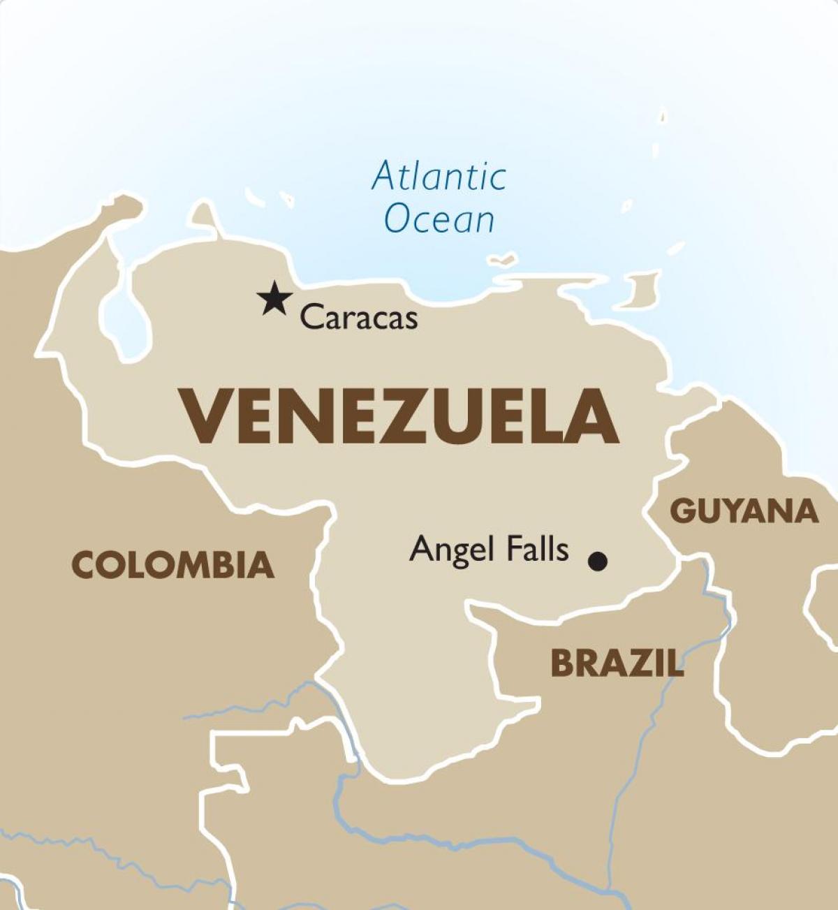 βενεζουέλα κεφαλαίου χάρτης