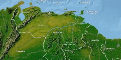 Χάρτης της βενεζουέλας γεωγραφία