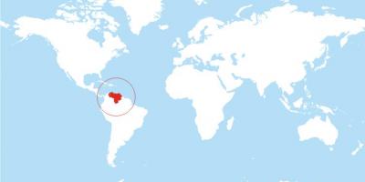 Χάρτης της βενεζουέλας θέση στον κόσμο