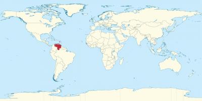 Η βενεζουέλα στο χάρτη του κόσμου