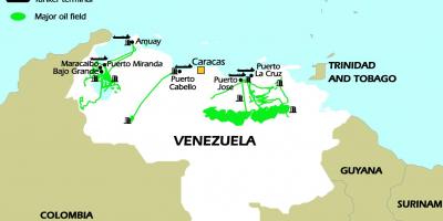 Βενεζουέλα αποθέματα πετρελαίου χάρτης