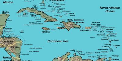 Νησιά στα ανοικτά της βενεζουέλας χάρτης