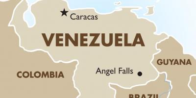 Βενεζουέλα κεφαλαίου χάρτης