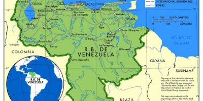 Εμφάνιση χάρτη χάρτης de venezuela